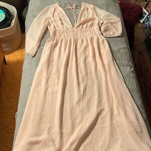 H&M Light Pink Maxi Dress
